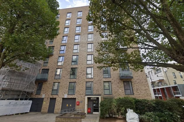 The block of flats on Bollo Bridge Road 