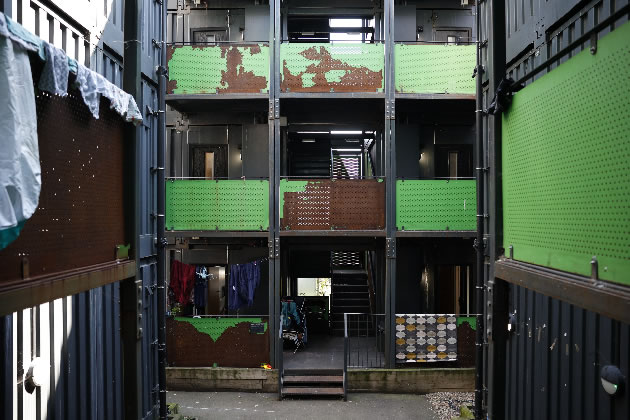 The interior courtyard of Meath Court