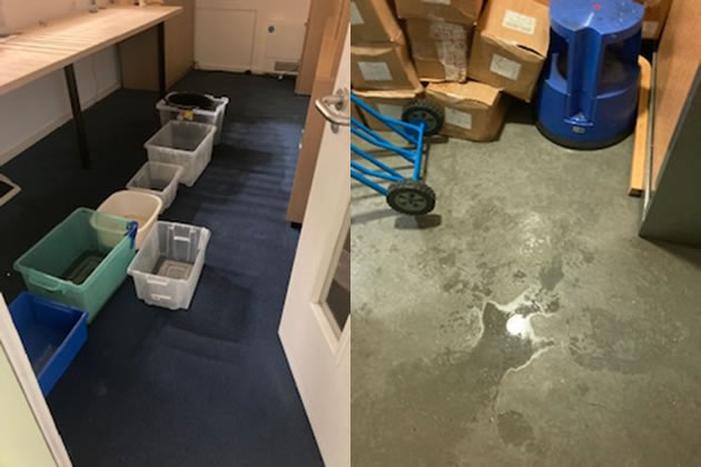 The aftermath of the flooding in the South Acton nursery school