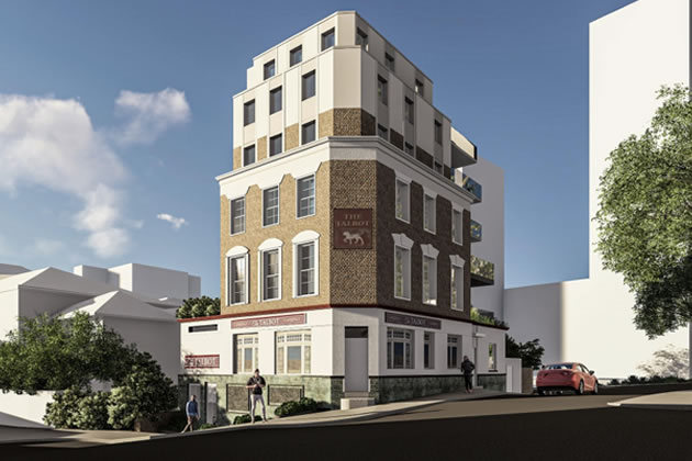 A visualisation of the proposed six storey building