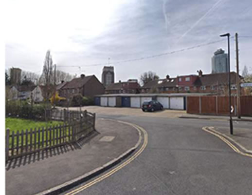 The garages as they are at the moment