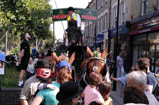 dray horse at Chiswick Flower market