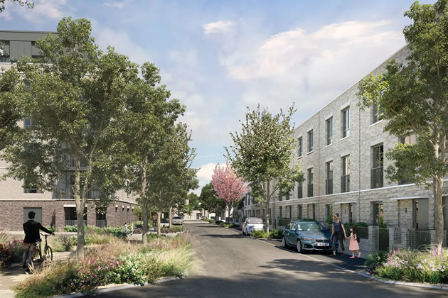 A visualisation of the Griffin Park development