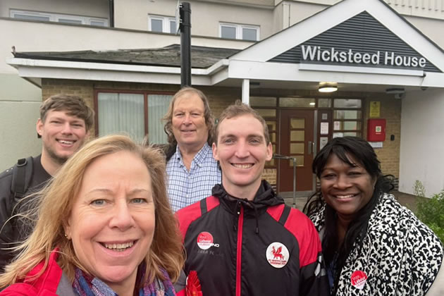 Out canvassing with the Labour Party