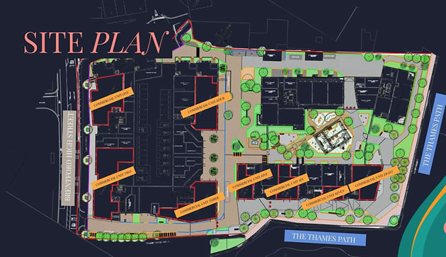 Printmakers yard site plan 