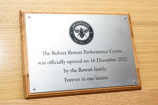 The plaque that was unveiled at the facility