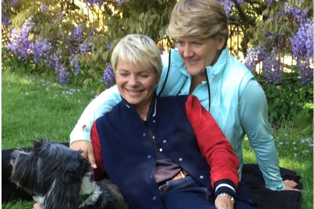 clare balding and her dog archie 