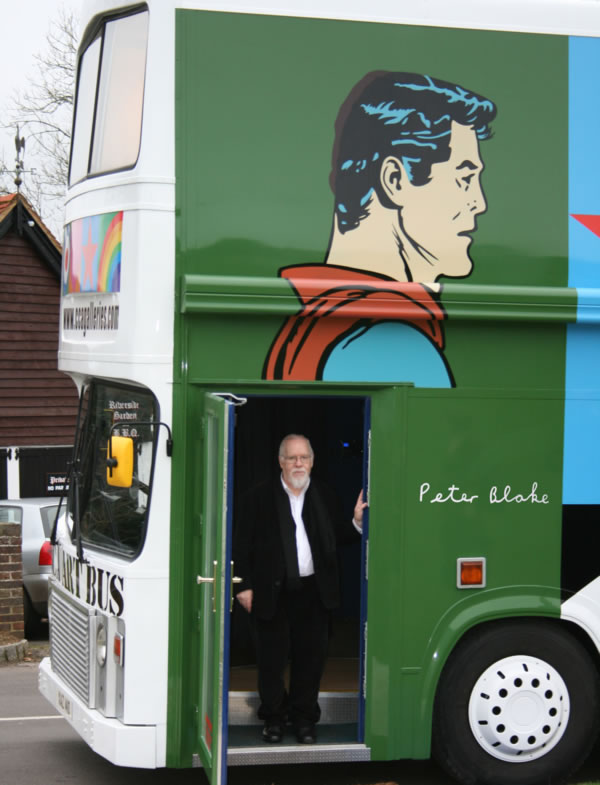 The Peter Blake Art Bus will visit for one day only 