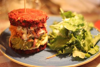 veggie burger at Chooks