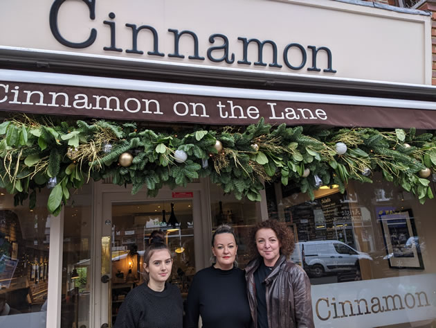 Rachael, far right, set up her coffee shop business seven years ago on Pitshanger Lane