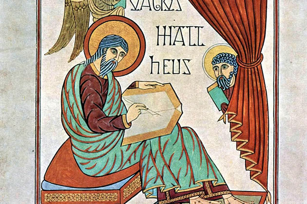 Matthew the Evangelist from the Lindisfarne Gospels