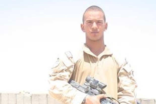 Mark Barrs during his time with the army in Afghanistan