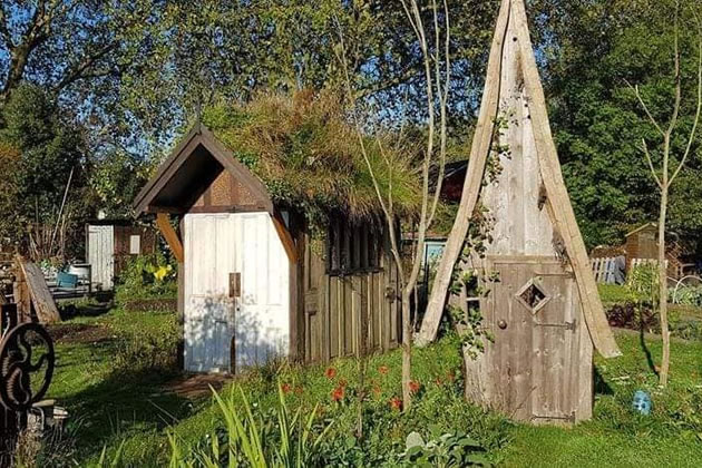The new history trail will take you past some characterful old sheds 