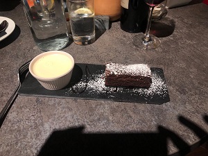 pasta remoli - choc cake pannacotta 