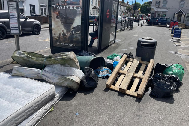 Fly-tipping in Southall (Image: Jay Rajput)