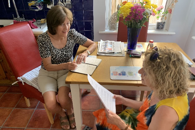 Stella Tooth interviews her portrait sitter Marie 