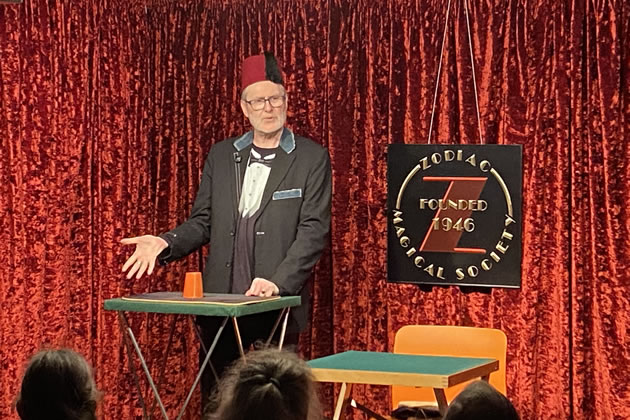 Peter Callaghan wowing the crowds last year at a Zodiac Magic Society competition 