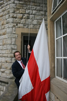 Julian Bell Flies the Flag