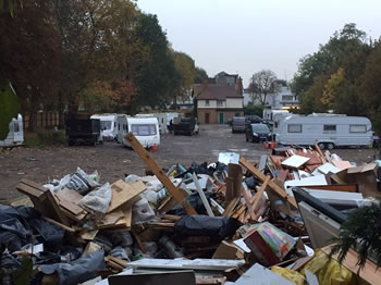 acton park travellers rubbish