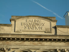 Historic architecture at unused underground station