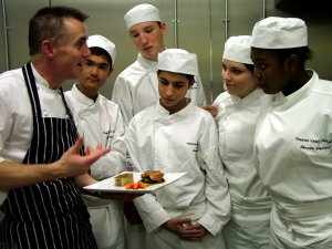Gary Rhodes meets TVU students