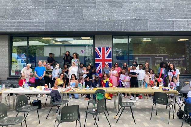 Rupa Huq MP joined the locals who came together to celebrate outside Acton Gardens Community Centre