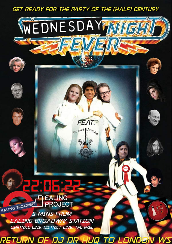The poster for Rupa and Rafi&rsquo;s &lsquo;Wednesday Night Fever&rsquo; party
