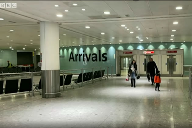 One of the few Ukrainian families to be admitted to the UK