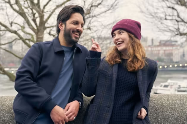 Shazad Latif and Lily James in &lsquo;What&rsquo;s Love Got to Do with It?&rsquo;